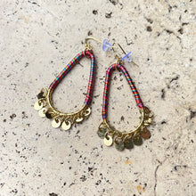 Load image into Gallery viewer, Earrings - metallic tear drop