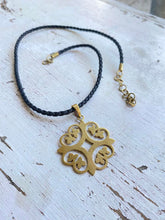 Load image into Gallery viewer, Recycled Bombshell Pendant - Florentine vine design