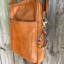 Load image into Gallery viewer, Recycled kantha key chain/bag clip - circular