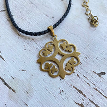 Load image into Gallery viewer, Recycled Bombshell Pendant - Florentine vine design
