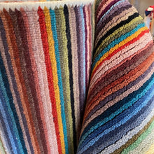 Load image into Gallery viewer, Colourful striped carpet - mat size
