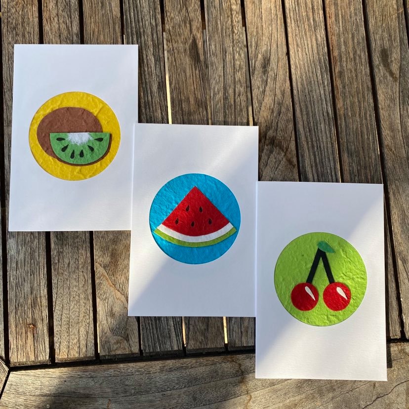 Cards - fruit series - saa paper