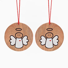 Load image into Gallery viewer, Christmas Decorations - wooden (set of 4)