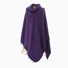 Load image into Gallery viewer, Poncho - a blend of wool, cotton and natural acrylic