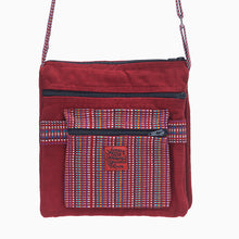 Load image into Gallery viewer, Cotton shoulder bags - double sided 'saddle'