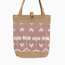 Load image into Gallery viewer, Cotton tote bag - Ikat dye and design
