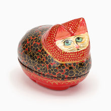 Load image into Gallery viewer, Paper mache - cat trinket boxes