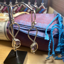 Load image into Gallery viewer, Purple and Turquoise 'shot' cotton scarf