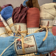 Load image into Gallery viewer, Silk and cotton blend scarf - block colours
