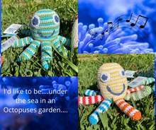 Load image into Gallery viewer, Cotton knitted toys - Octopus