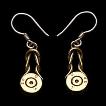 Load image into Gallery viewer, Recycled Bombshell Earrings - bullet twist