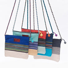 Load image into Gallery viewer, Three panel cotton shoulder bag