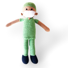 Load image into Gallery viewer, Cotton knitted toys - Doctor in scrubs
