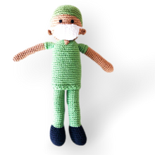 Load image into Gallery viewer, Cotton knitted toys - Doctor in scrubs