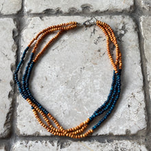 Load image into Gallery viewer, Necklace - two tone wood beads