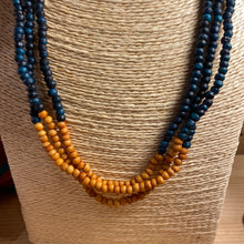 Load image into Gallery viewer, Necklace - two tone wood beads