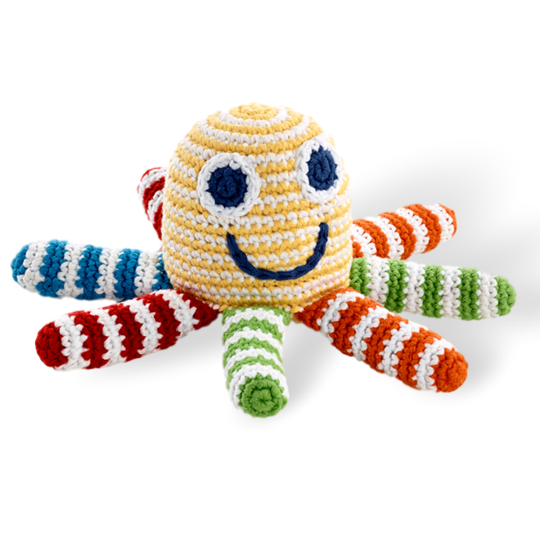 Cotton knitted toys - Octopus
