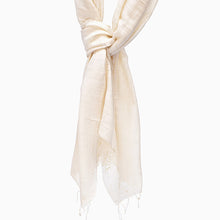 Load image into Gallery viewer, Silk and cotton blend scarf - block colours