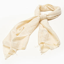 Load image into Gallery viewer, Silk and cotton blend scarf - block colours