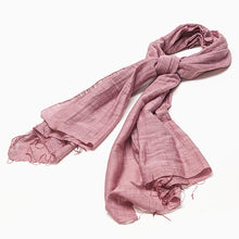 Load image into Gallery viewer, Silk and cotton blend scarf - block colours