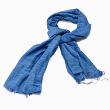 Load image into Gallery viewer, Silk and cotton blend scarf - block colours