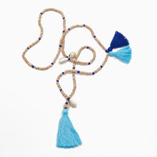 Load image into Gallery viewer, Natural coloured beads with Tassel and shell decoration