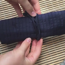 Load and play video in Gallery viewer, Silk Jewellery Case - Roll Up - great for Travel
