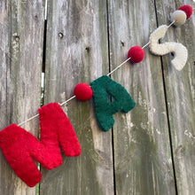 Load image into Gallery viewer, Christmas felt bunting - &#39;Merry Christmas&#39;
