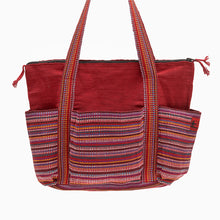 Load image into Gallery viewer, Multi pocket cotton &#39;parent&#39; bag

