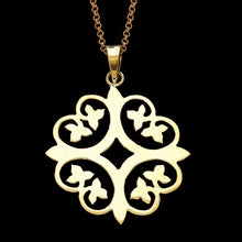 Load image into Gallery viewer, Recycled Bombshell Pendant - Florentine vine design
