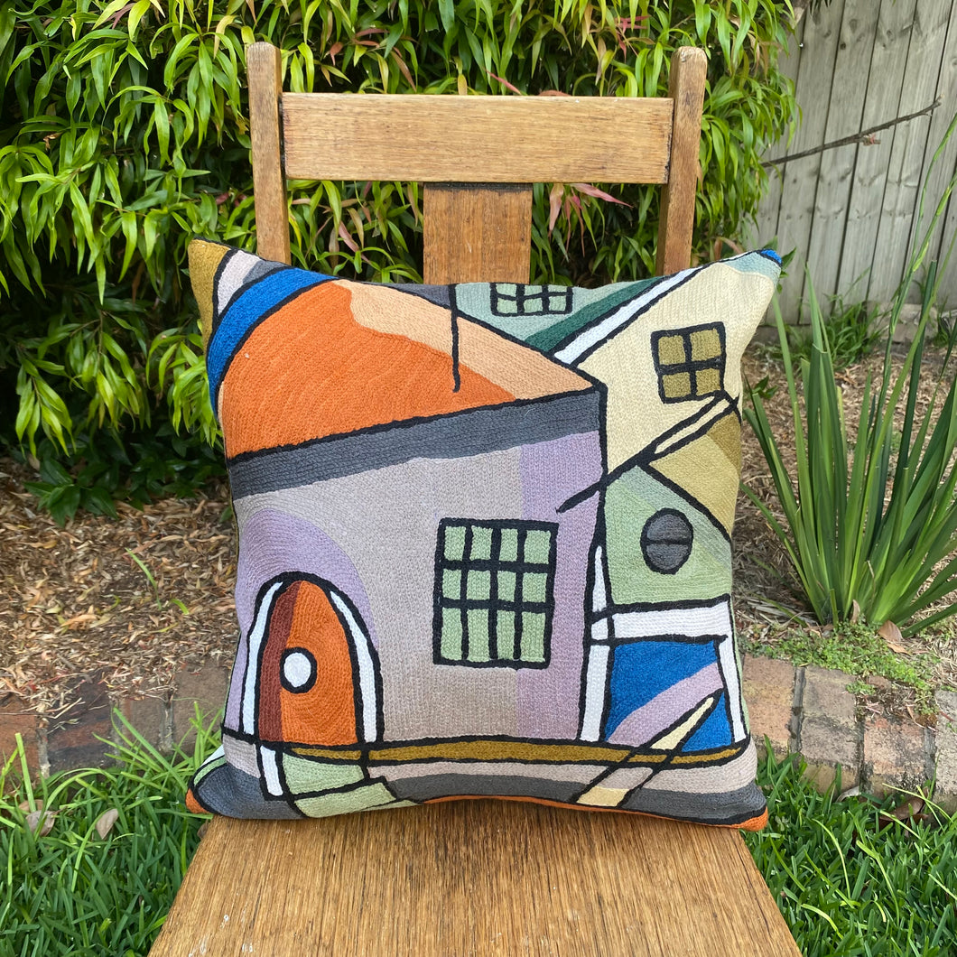 Cushion Cover - Houses Arches