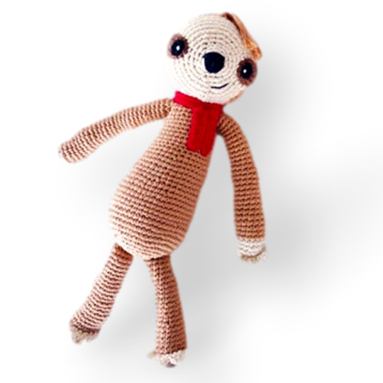 Cotton knitted toys - Sloth